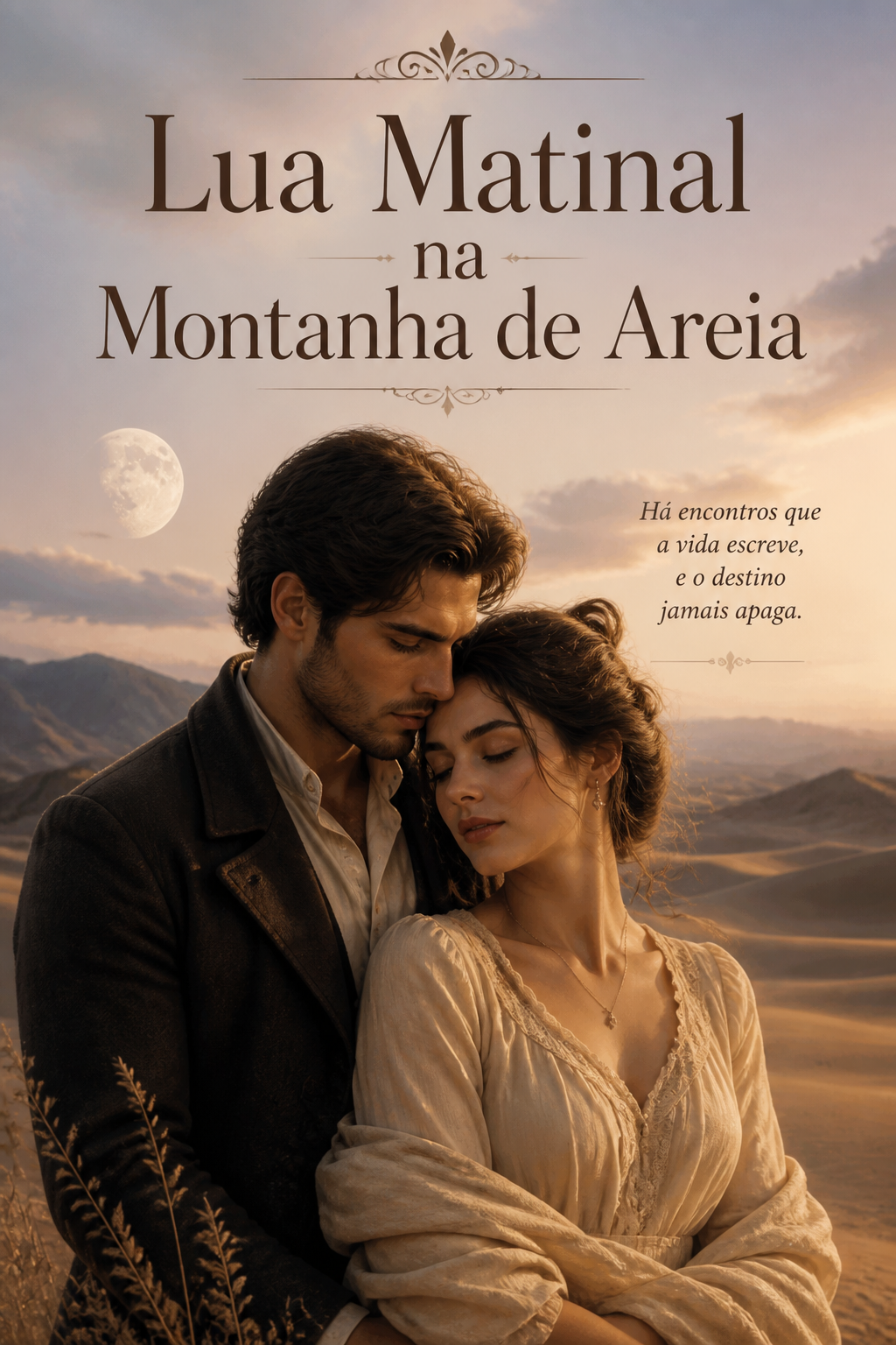 Lua Matinal na Montanha de Areia